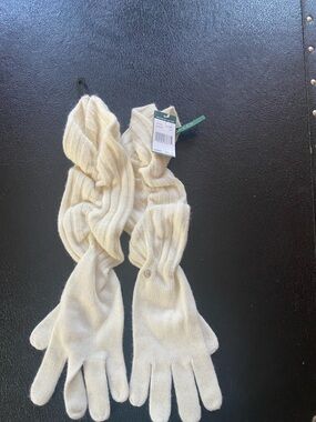 Ralph Lauren Cream Long Gloves